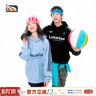 外套女 情侣款 lemanism潮牌美式 三条杠字母连帽卫衣男2026春秋季