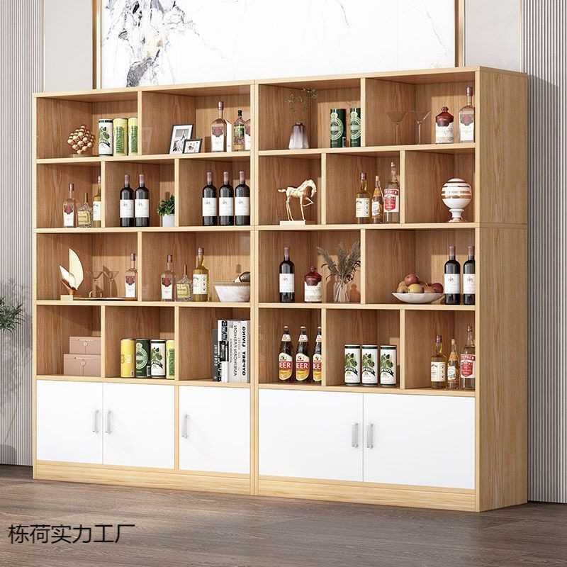 酒柜家用客厅玄关柜隔断柜简约现代展示柜门厅红酒落地展示储物柜