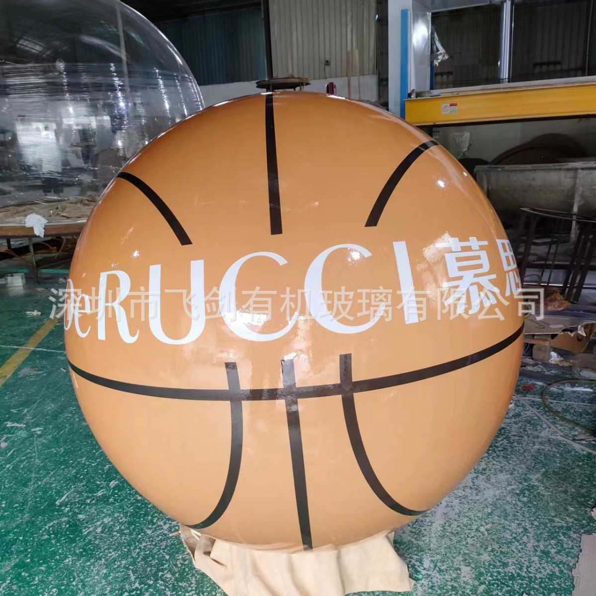 亚克力图案球空心球贴纸喷绘画面门头摆件吊顶装饰大型户外装置