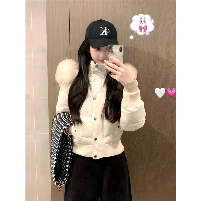 爱神贝拉羽绒棉服2025新款冬季修身韩系棉衣外套短款加绒加厚棉袄,女装/女士精品,派克服,淘宝优惠券,粉丝福利购,淘宝优惠卷