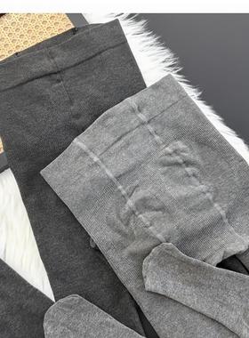 灰色打底裤女秋薄款外穿新款压力显瘦黑色秋冬加绒保暖薄绒连裤袜