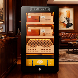 雪松木雪茄柜恒温恒湿一体机家用36C高级新款专业高档保湿展示柜