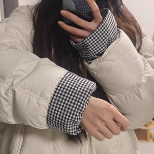 日式双面袖套隐形羽绒服防脏神器冬季上班专用高级感女士可戴护袖