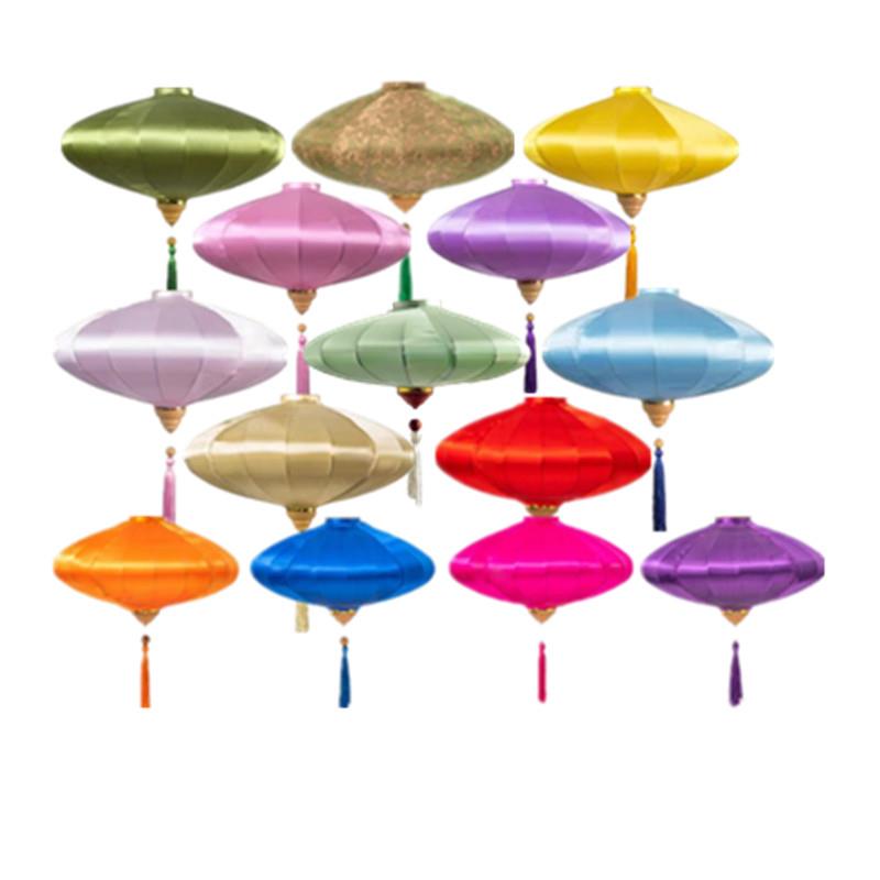 古风越南街道飞碟绸缎花灯笼创意国潮景区国庆中秋南洋风户外异形