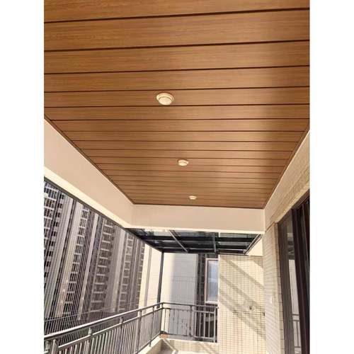 木纹长条铝扣板定制集成吊顶美式厨房阳台卫生间餐厅铝合金天花板