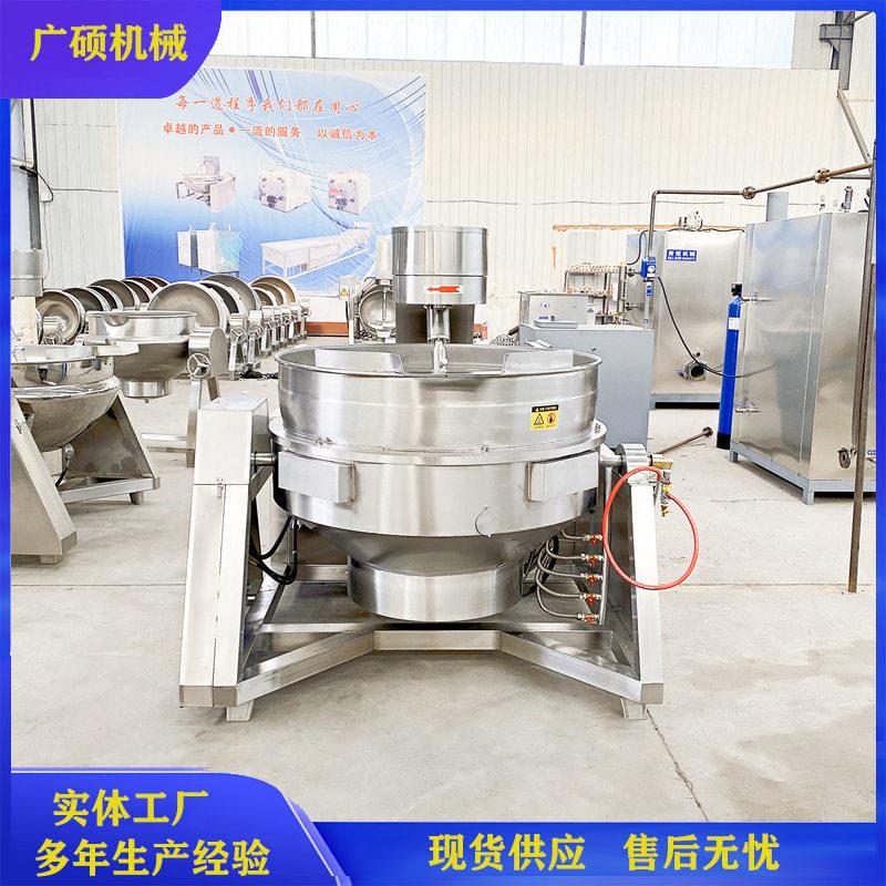 螺蛳粉调味酱料炒锅 柳州螺蛳粉酱搅拌锅 工厂用螺蛳酱自动翻炒锅