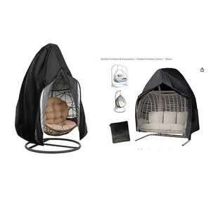 挂蛋椅罩蛋壳防尘罩花园户外秋千保护罩吊椅鸟巢藤椅吊篮罩鸟笼罩