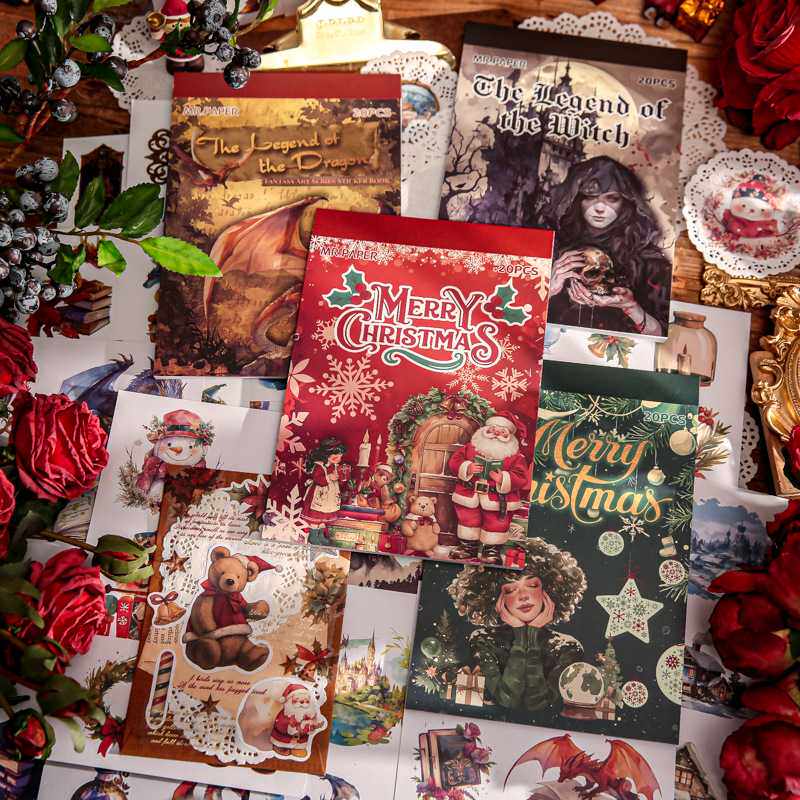 纸先生圣诞贴纸本 款系列 美式节日手帐素材造景装饰贴纸本