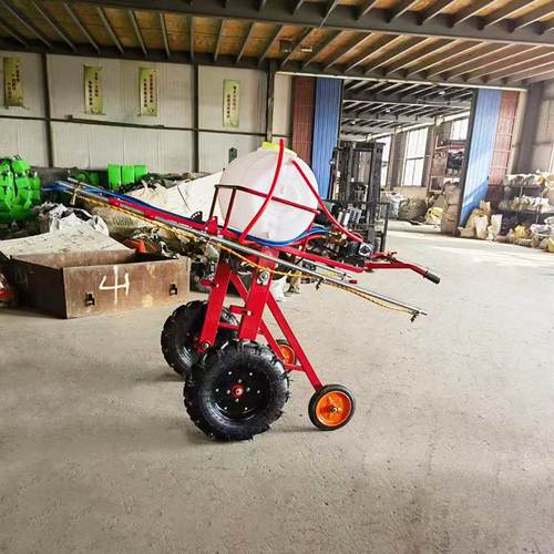 农自走式喷椒药机手推汽油打药机辣地扶喷药7477机 用手喷杆打药