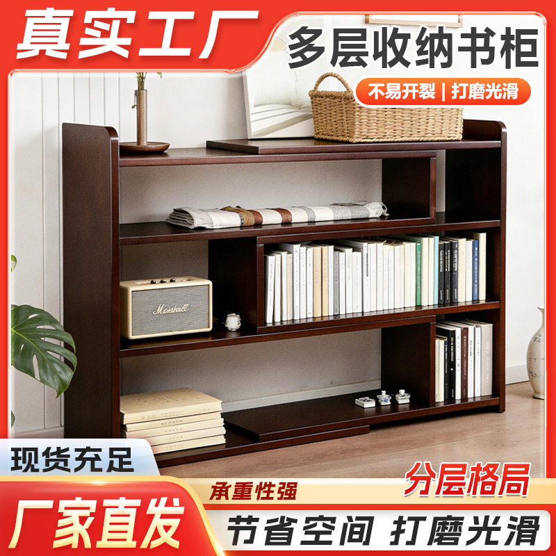 靠墙简易书柜家用收纳展示柜转角可伸缩架子床头架儿童阅读书架子