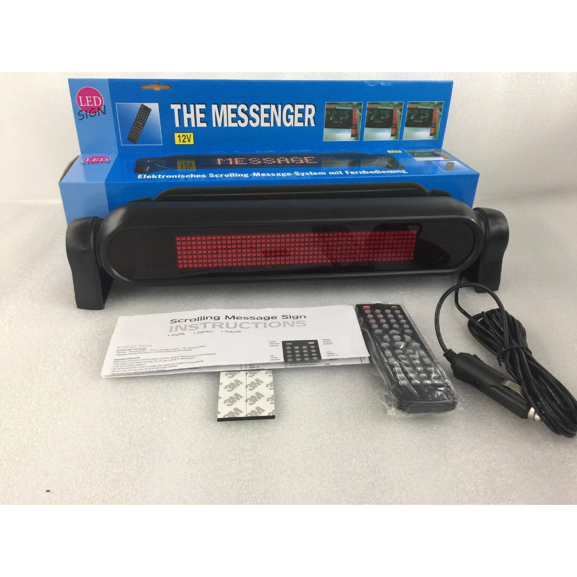 LED车7X500载单色显屏，LED遥控车载屏，36度旋转示支架