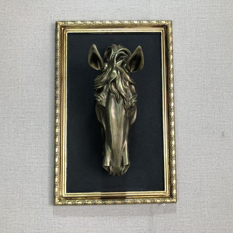 欧式复古壁画框玄关背景挂画风格怀旧酒吧会所农家乐墙面装饰搭配图片