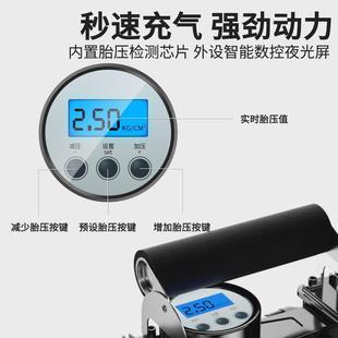 cpp车载充气泵车用12v家用220v两用双缸大功率电动加气泵轮胎打气