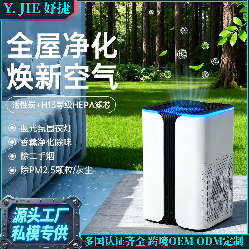 小型负离子空气净化器除甲醛除味
