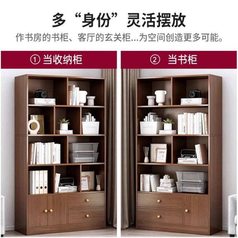 玄关柜客厅储物柜简约展示柜家用中式屏风柜靠墙置物架落地隔断柜