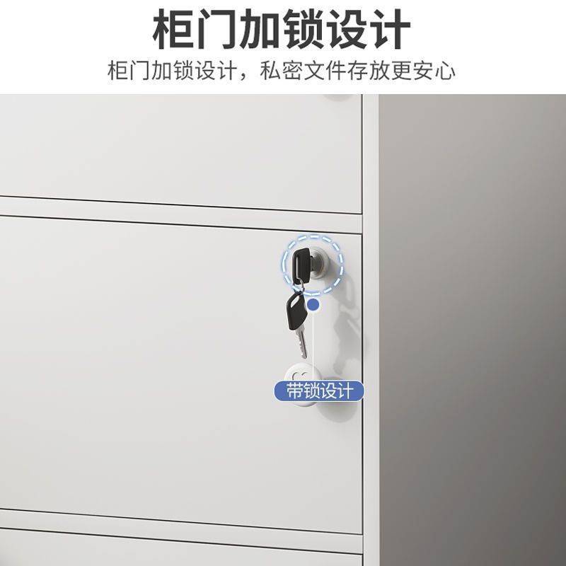 书柜书架家用简易落地多层收纳置物架靠墙五斗柜卧室客厅带锁柜子