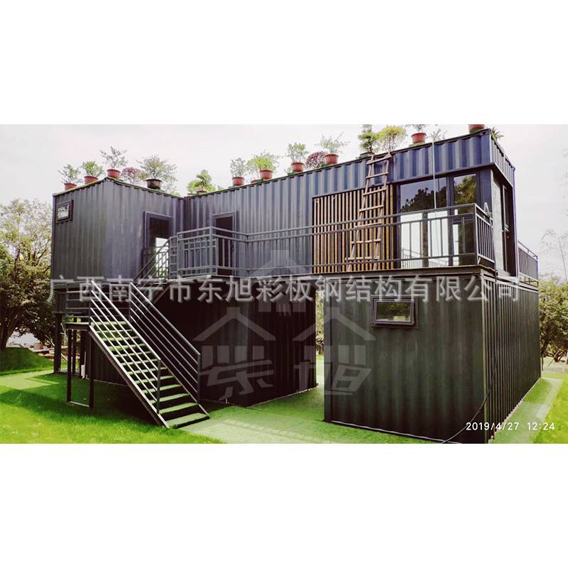 住人集装箱民宿活动房屋临时酒店建筑快拼箱施工安装工地活办公室