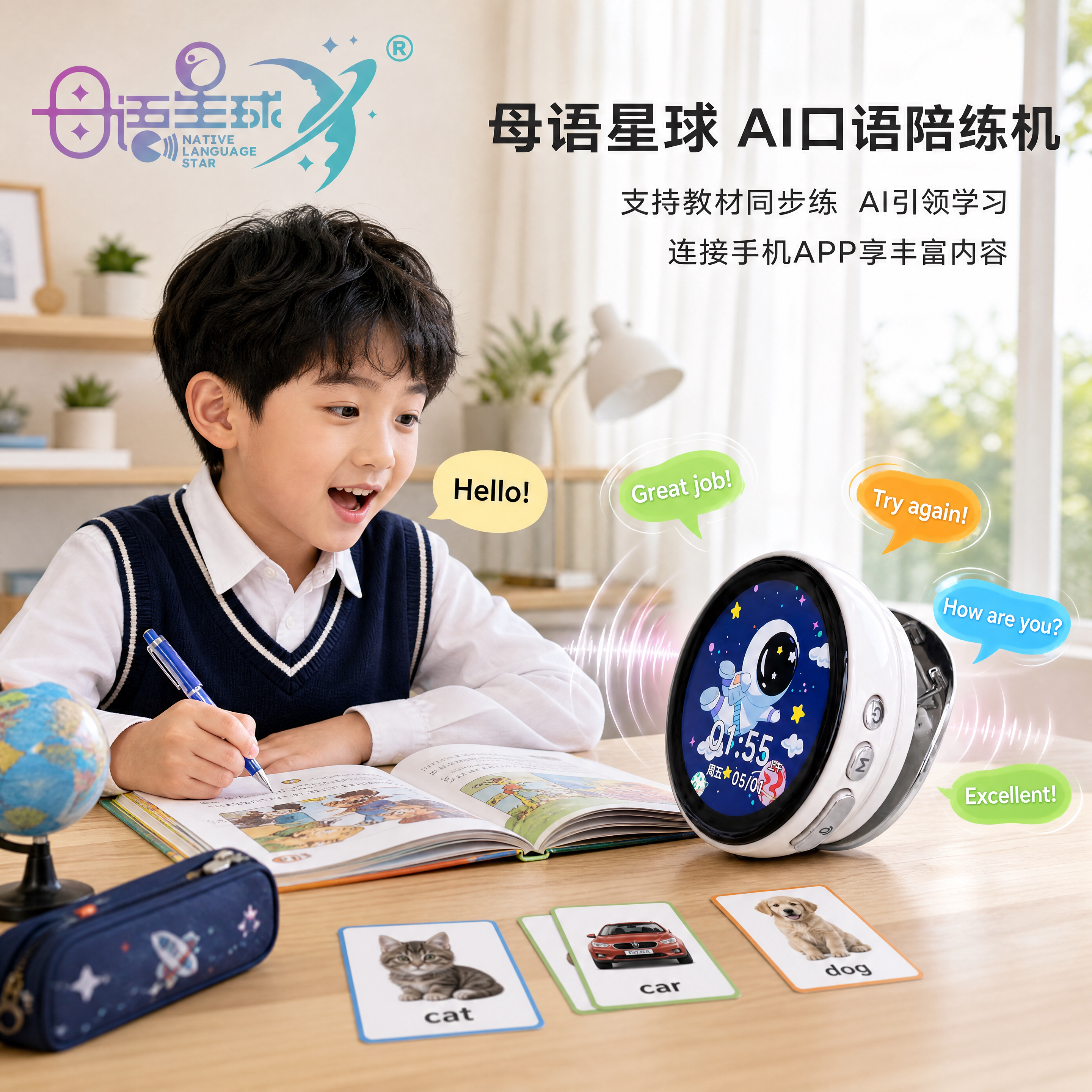 母语星球AI口语陪练英语学习机图片