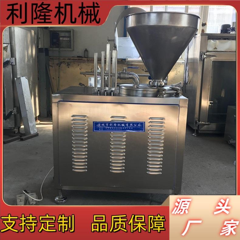 鸡肉肠液压灌肠机 不锈钢粉肠鸭血肠罐肠设备 鳕鱼肠液压灌装机