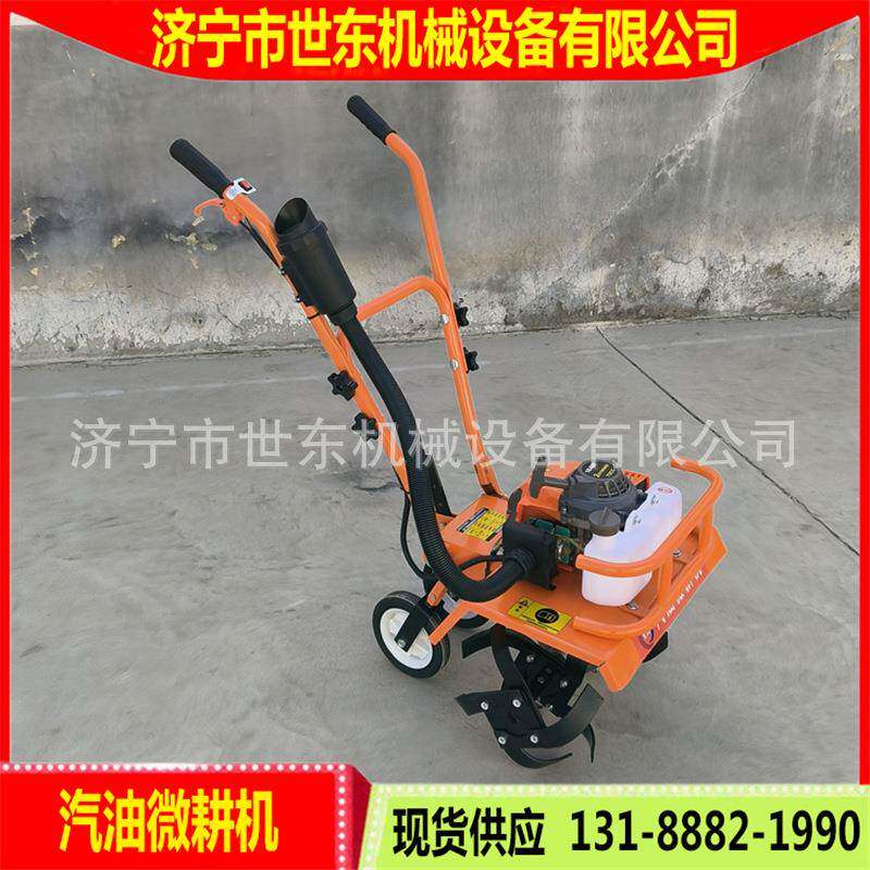 田园管理小型松土机 手扶式微型汽油除草机 大棚土壤翻耕机