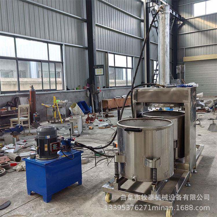芝麻花生米葵花籽螺杆挤油机 香油豆油液压压榨机压榨桶榨油机