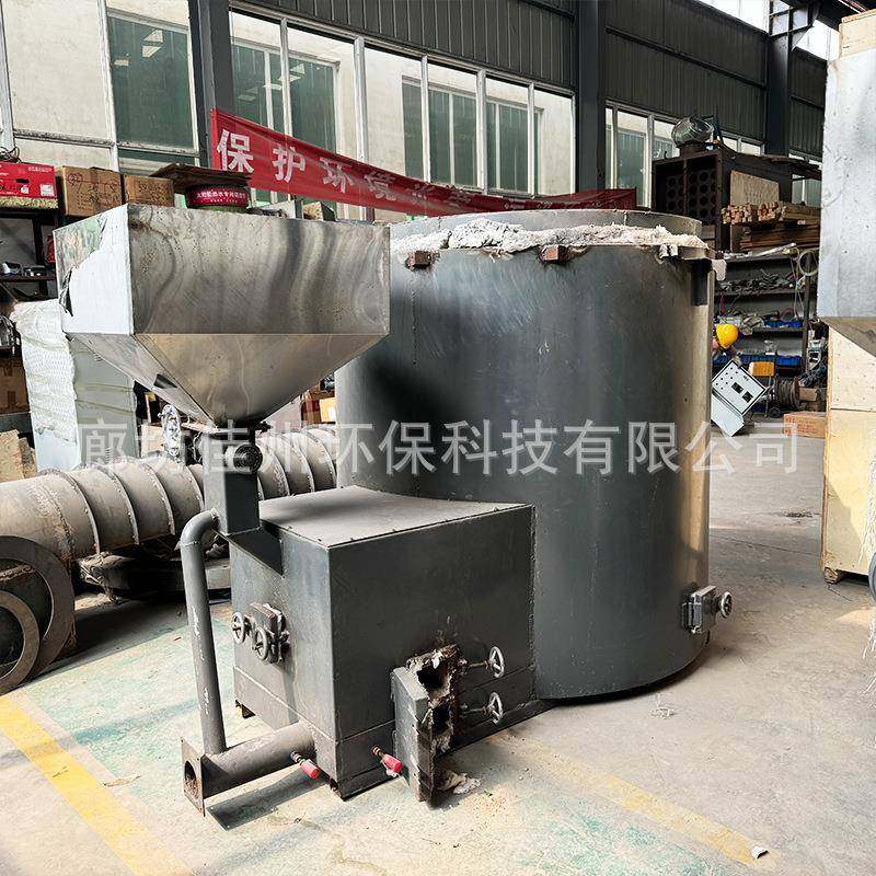 广州生物质熔铝炉 坩埚式燃料棒废铝熔化炉 压铸浇筑集中化铝炉