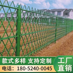 不锈钢仿竹护栏竹篱笆户外庭院围栏菜园花园栏杆公园景区竹子栅栏