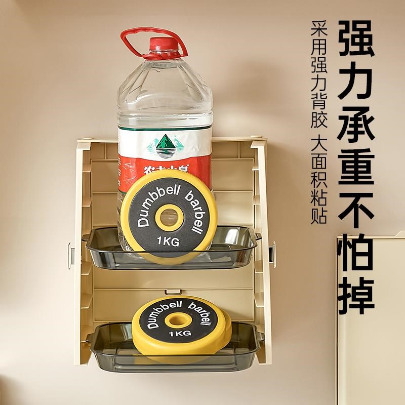 厨房备菜盘配菜i盘多层火锅盘子家用壁挂折叠免打孔神器备餐盘收