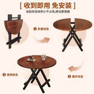 折叠书桌学生家用小桌子卧室小户型学习桌床边写字桌电脑桌小餐桌