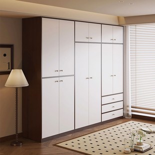 2025新款中古风衣柜家用卧室现代简约小户型定制enf级环保大衣柜