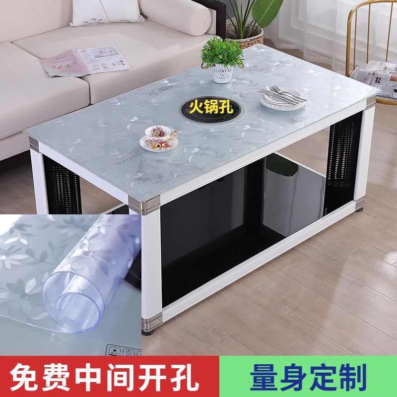 防水防油烤火桌子k罩套电暖炉电炉罩烤火桌皮罩透明塑料垫茶几桌