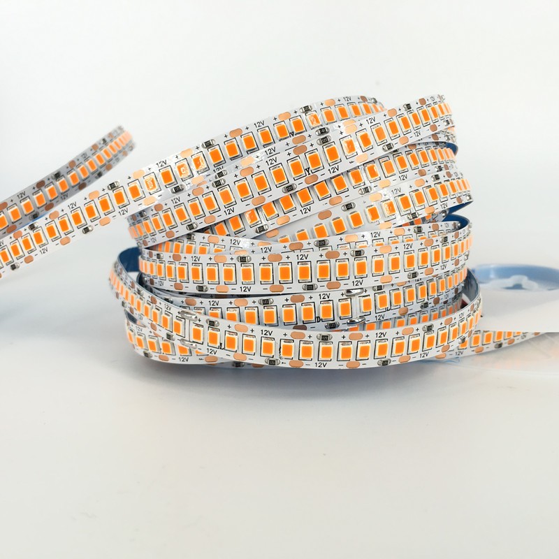 led灯带c橙光12v桔色灯条橘色裸板超亮贴片套管防水招牌广告氛围