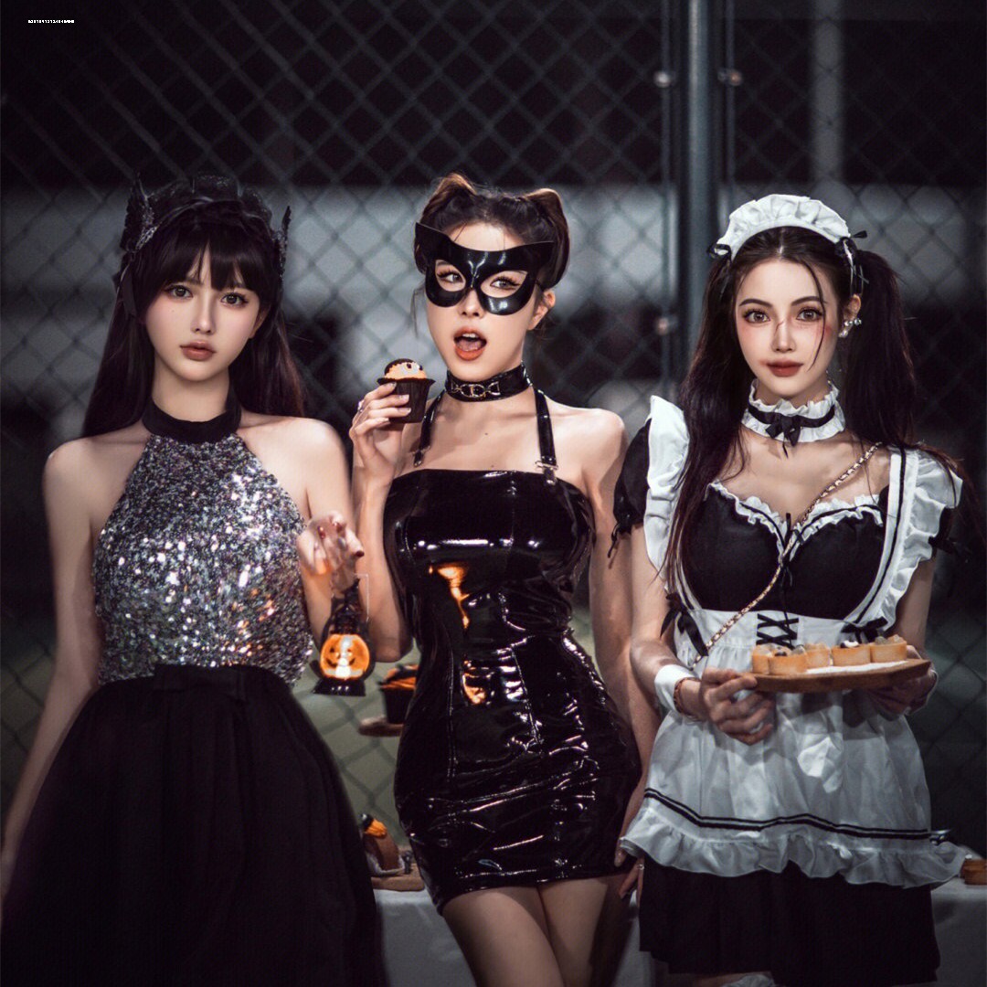 猫女眼罩狐狸面具女日系性感万圣节派对化妆舞会cos半脸面罩情调