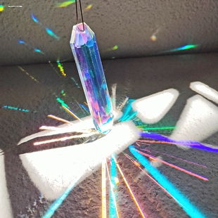 太阳捕手棱光镜光之立方丁达尔效应晶体折射桌面摆件光的礼物挂件