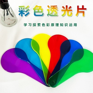 三原色透光片彩色光影游戏玩教具幼儿园中大班科学实验探索益智区