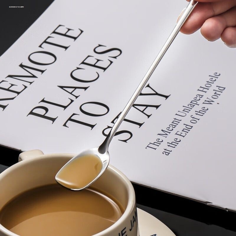 不锈钢搅拌勺食品级婴儿奶粉搅拌棒宝宝专用长柄蜂蜜勺子