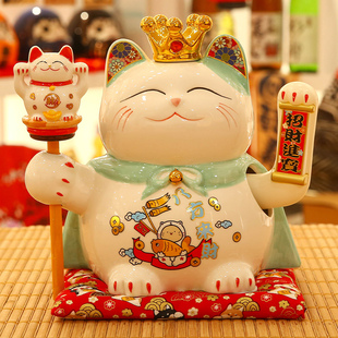 摇手招财猫发财猫大号摆件自动摇手店铺开业家居客厅礼品物发财猫