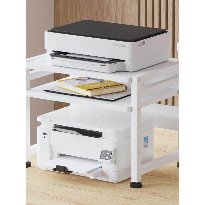 桌面第二层打印机收纳架是一种办公、学习用的多功能收纳、整理高