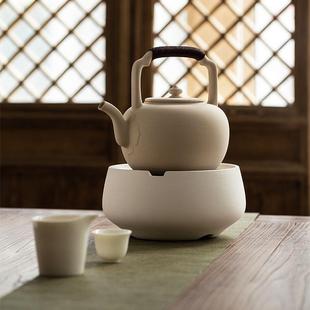 陶壶烧水壶耐高温家用陶瓷泡茶壶煎药提梁壶围炉煮茶壶 御汕堂日式