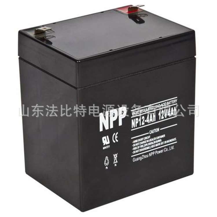 NPP铅酸蓄电池NP12-4Ah广州耐普12V4Ah质保1年 精密仪器