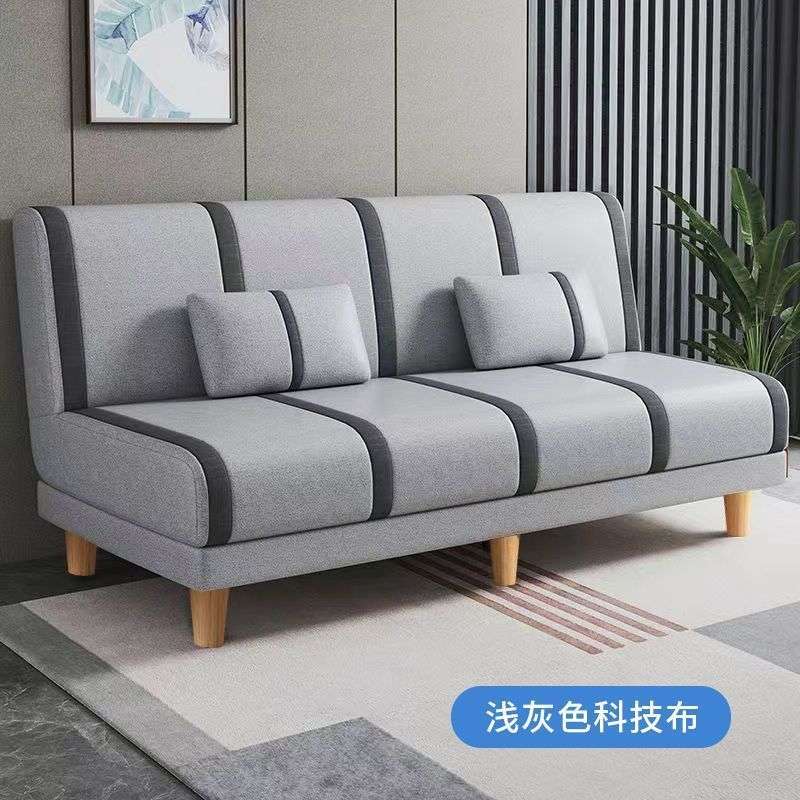卧室客厅可折叠沙发床两用简易布艺沙发经济型床小户型沙发出租房