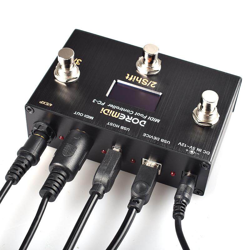 DOREMiDi 电子琴电吉他表情踏板脚踏踩钉 MIDI踏板控制器FC-3