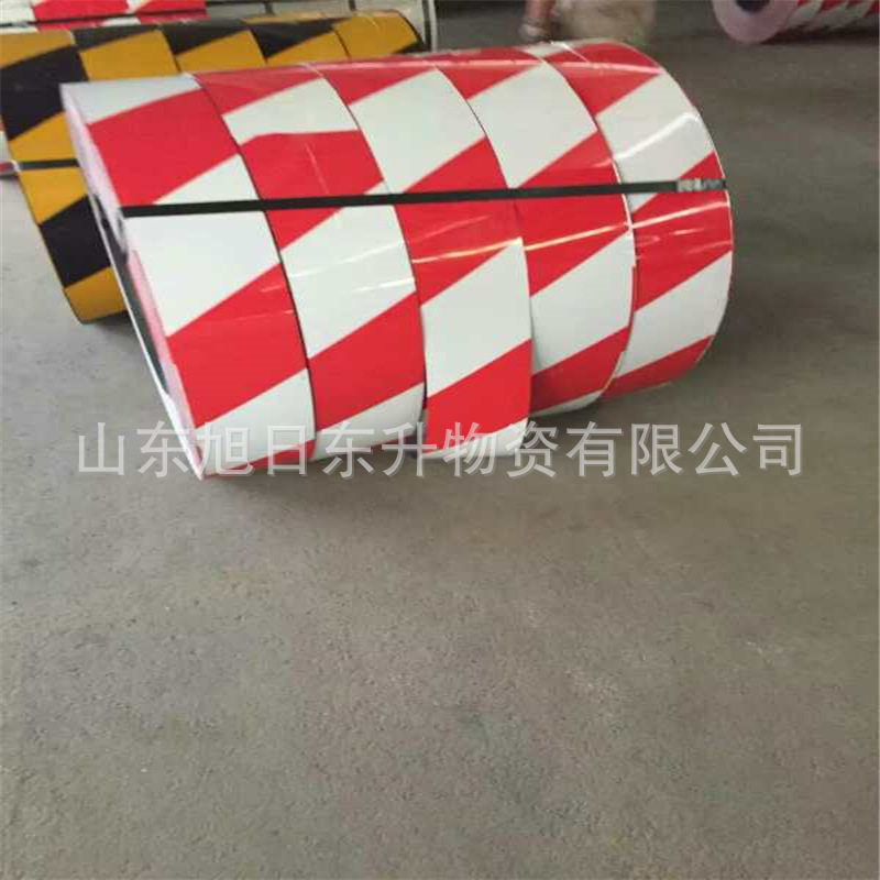 彩涂印花卷红白警示带条黑黄标示带纵剪分条