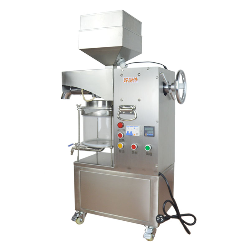 好厨伴榨油机商用中型小型油坊流动全自动冷热榨花生核桃炸油机
