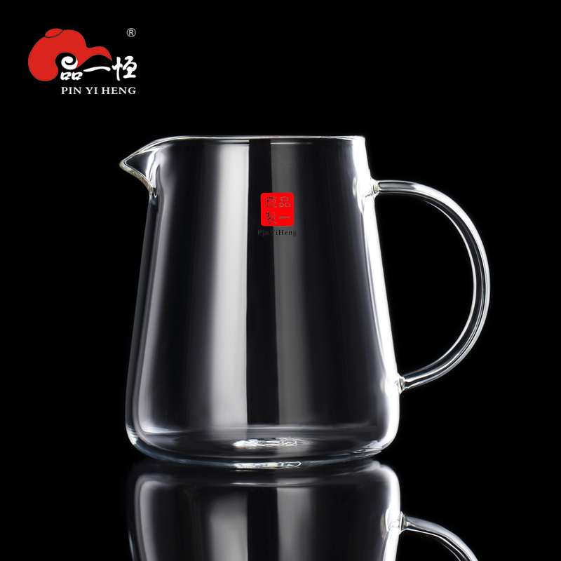 品一恒玻璃公道杯加厚耐热玻璃公杯茶漏套装大容量公杯分茶器高档