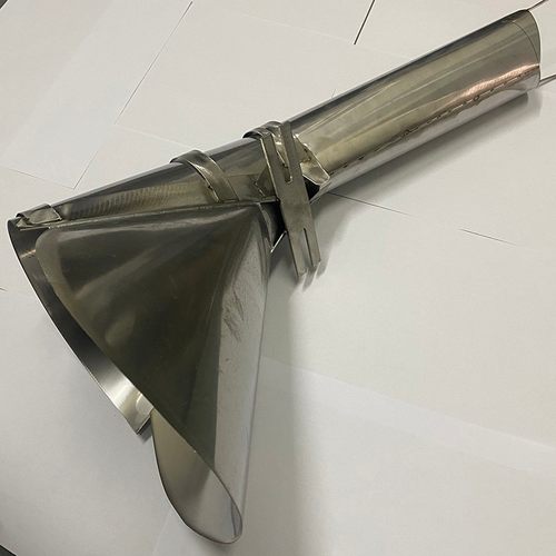 自动立式包装机配件成型器 不锈钢制袋器 三边封背封接料斗下料斗