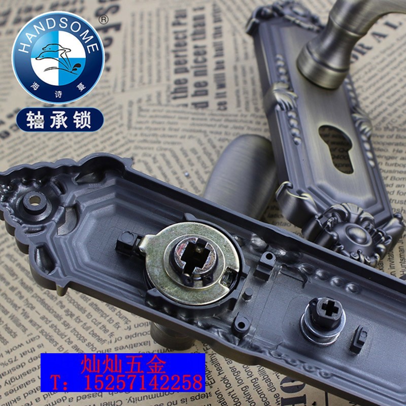 海诗蔓青古铜色欧式室内卧室房间门锁卫生间分体执手锁木门把手锁