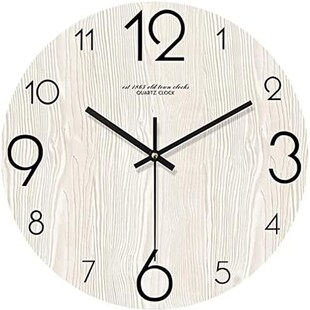 厂家直营创意夜光木质挂钟木板静音时钟简约客厅装 饰钟表