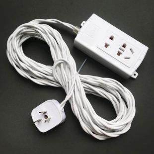 家用电线防水线花线带插头防晒线双绞线插板线灯头线充电线延长线