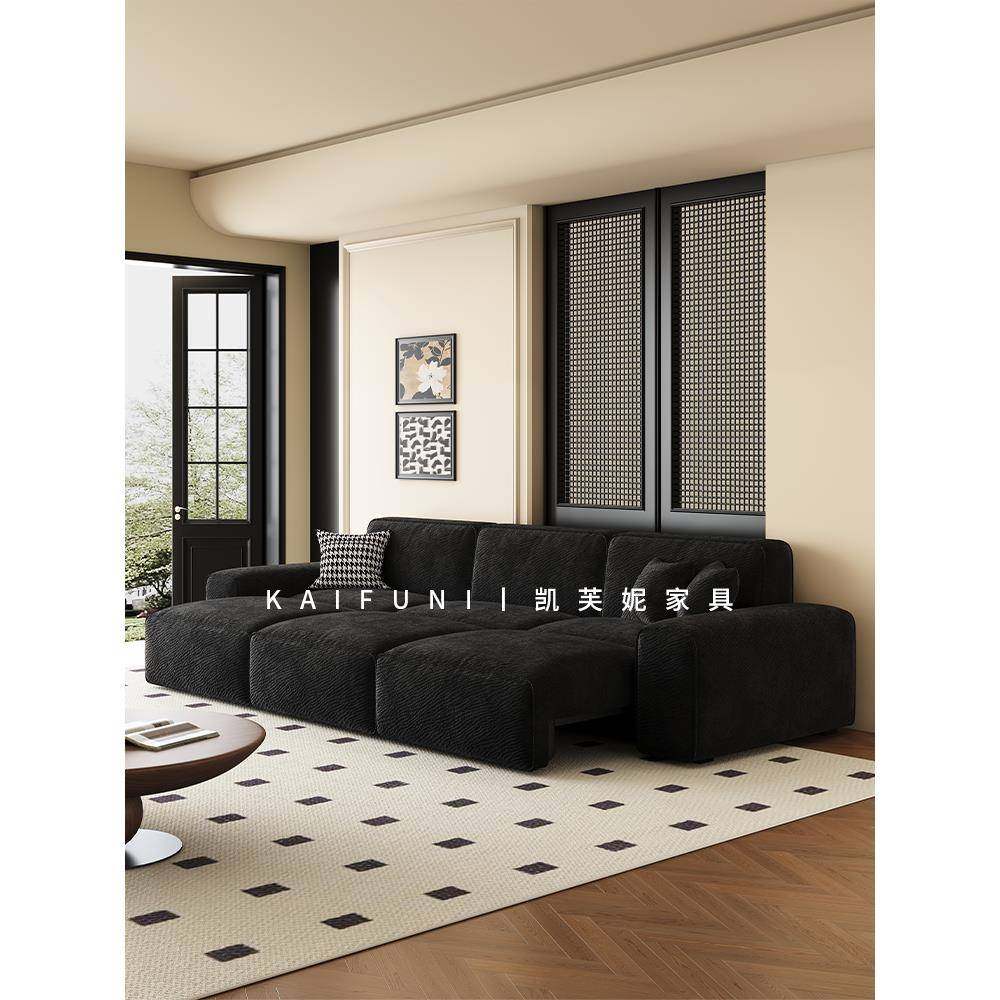 凯芙妮大黑牛布艺电动沙发客厅2025新款意式极简可伸缩调节多功能,住宅家具,功能沙发,淘宝优惠券,粉丝福利购,淘宝优惠卷